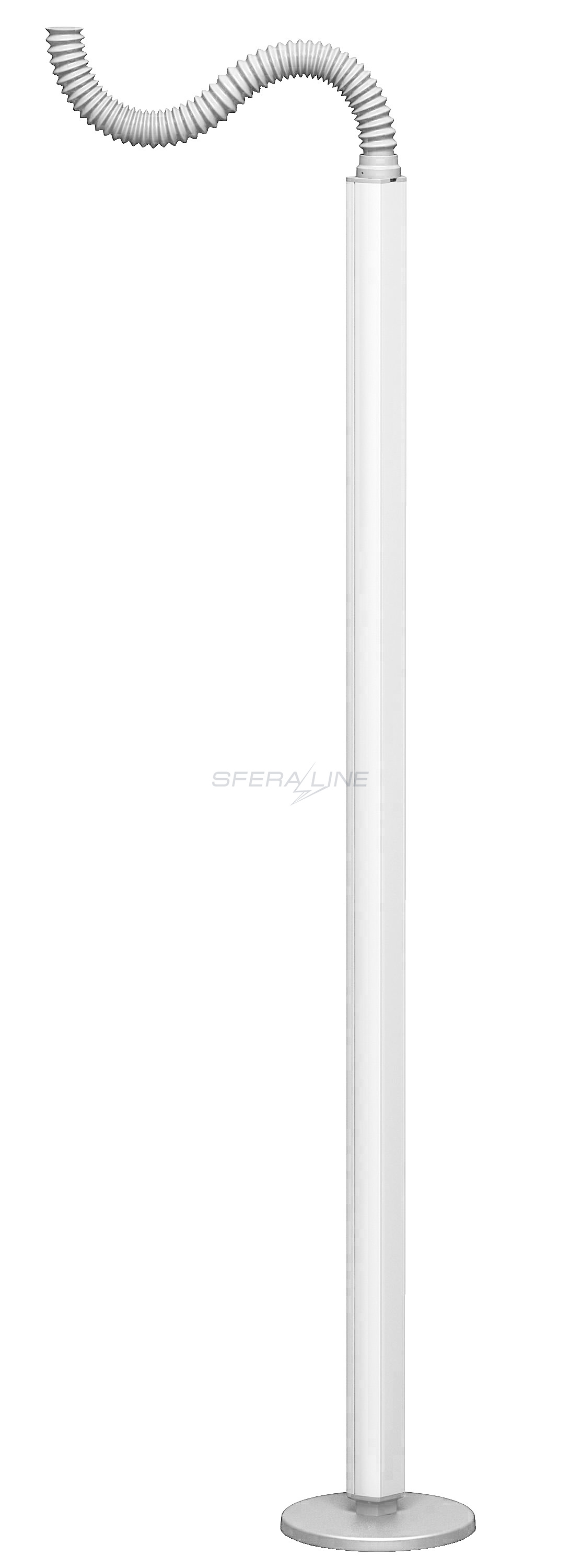 Сервисная стойка 1-сторонняя свободностоящая 2,45м OptiLine 45, белый